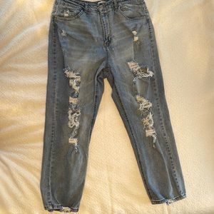 rue 21 ripped mom jeans